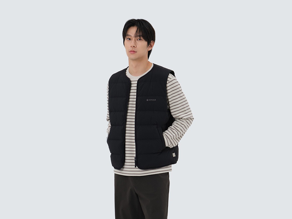 Land Lightweight Down Vest M BLACK