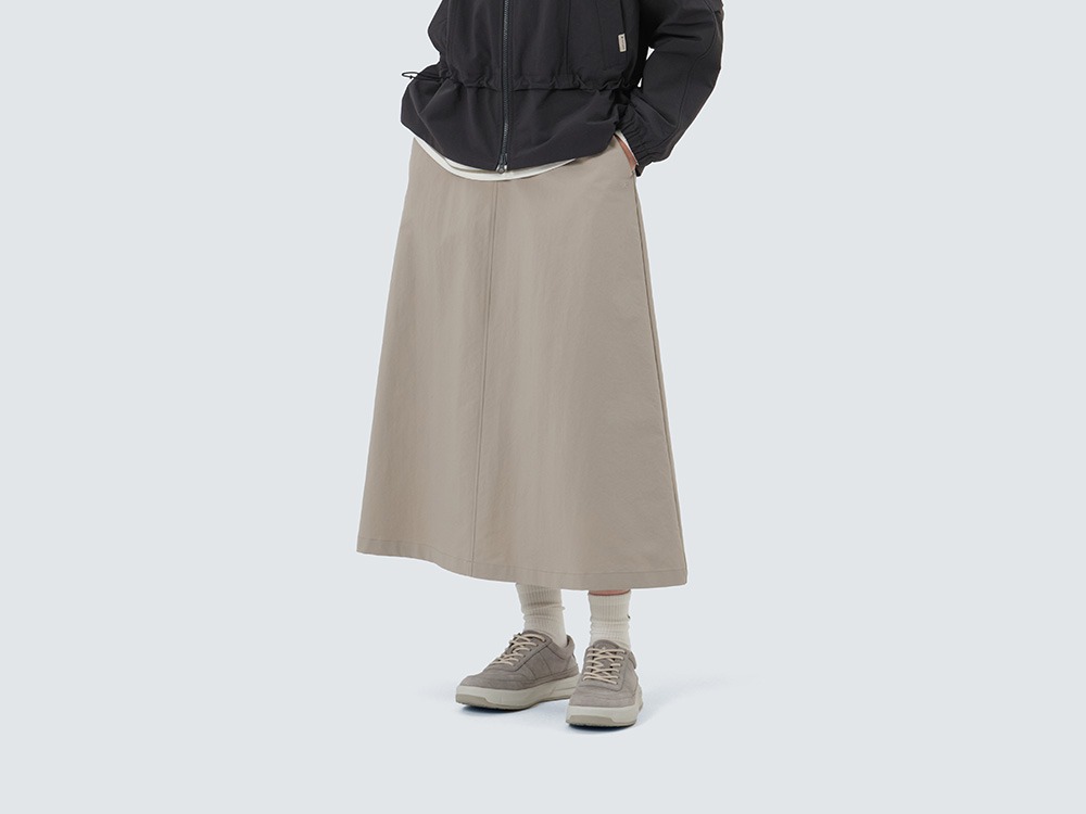 Polywasher Skirt S KHAKI BEIGE