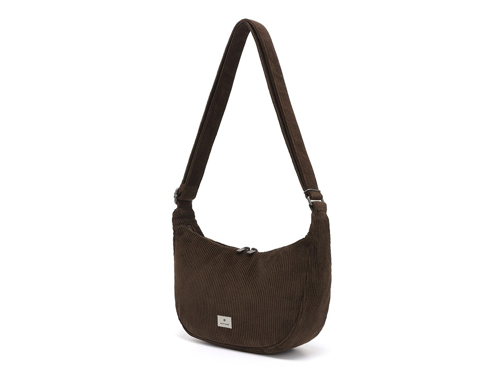 Corduroy Small Hobo Bag One CHOCO BROWN