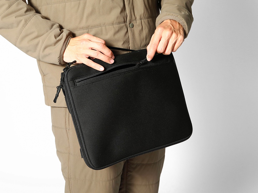 Multi Storage Laptop Case One Black
