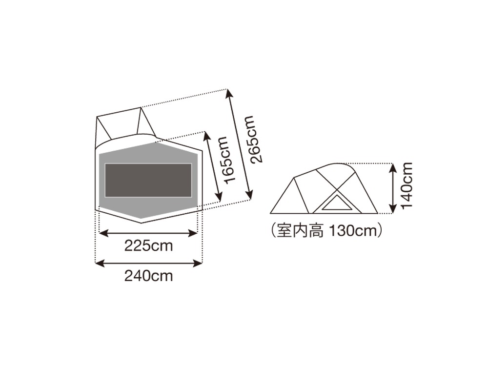 美品　snow peak 1～2人用 ドームテント SD-641 pro1