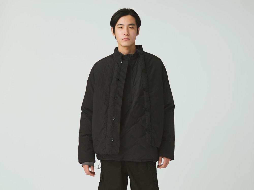Garment Dyed Down Jacket S NAVY