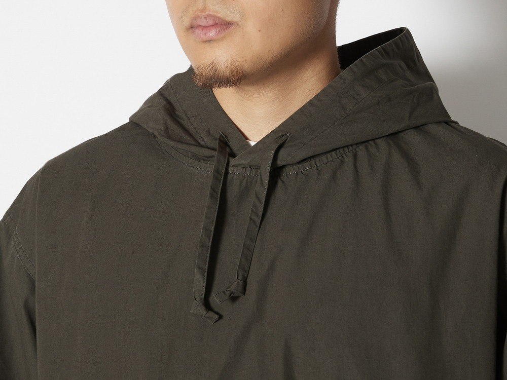 Natural-Dyed Recycled Cotton Parka XL Charcoal