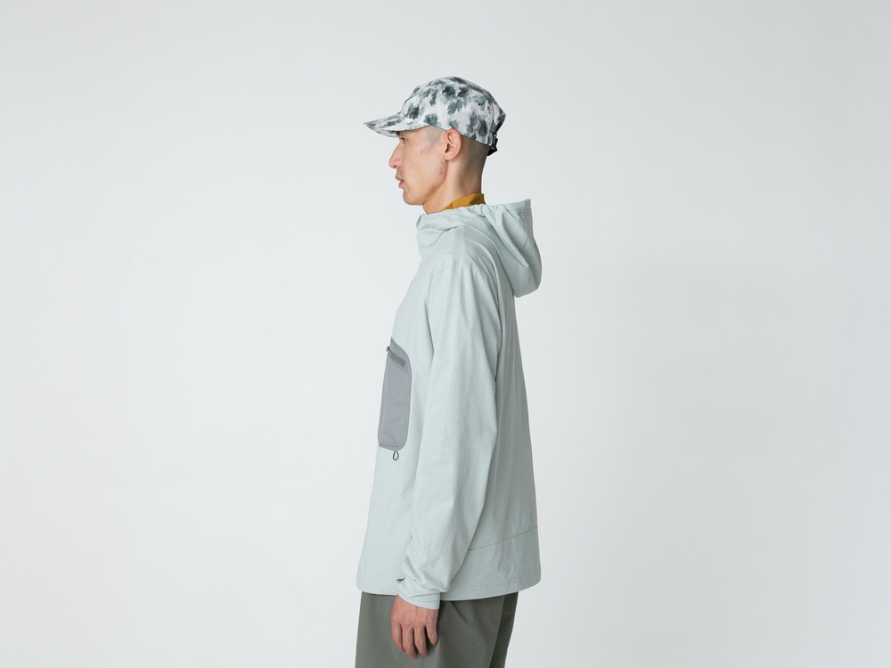 Water Active Zip Up Hoodie M LIGHT GREY