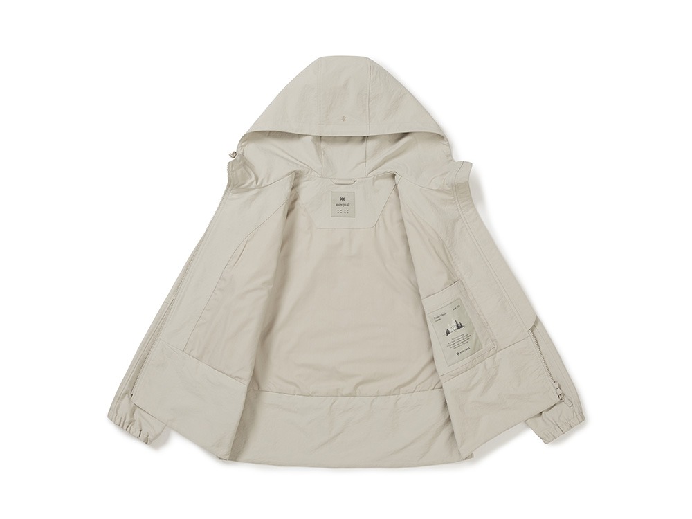 Polywasher Women's Hood Windbreaker S LIGHT BEIGE