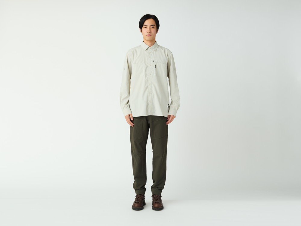 Utility Field Long Sleeve Stretch Dry Shirt S WHITE