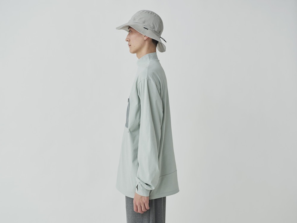 Water Active Long Sleeve T M LIGHT GREY