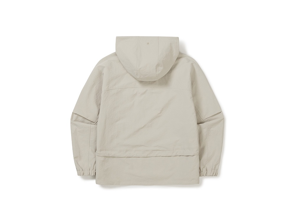 Polywasher Women's Hood Windbreaker S LIGHT BEIGE