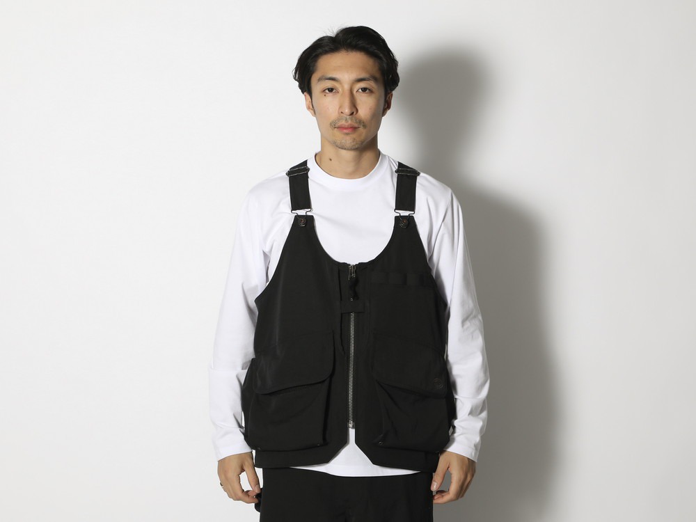 TAKIBI Weather Cloth Vest L Black