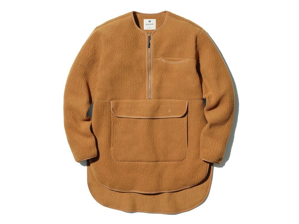 Thermal Boa Fleece Pullover S Brown