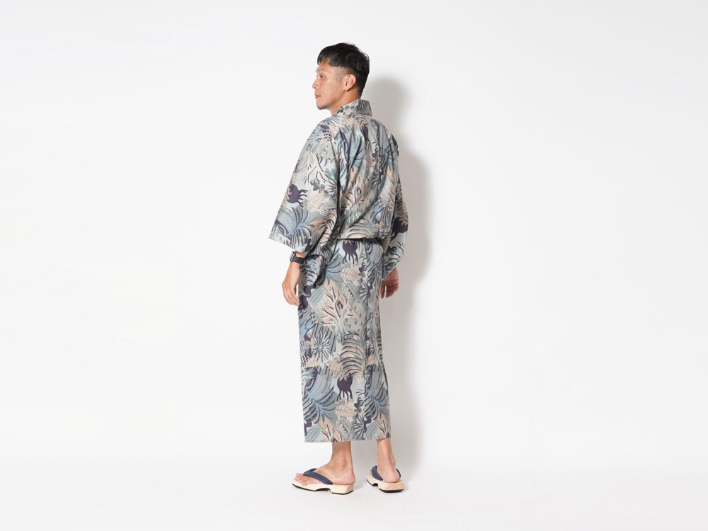 OUTDOOR KIMONO Printed Breathable Quic kDry 1 Khaki