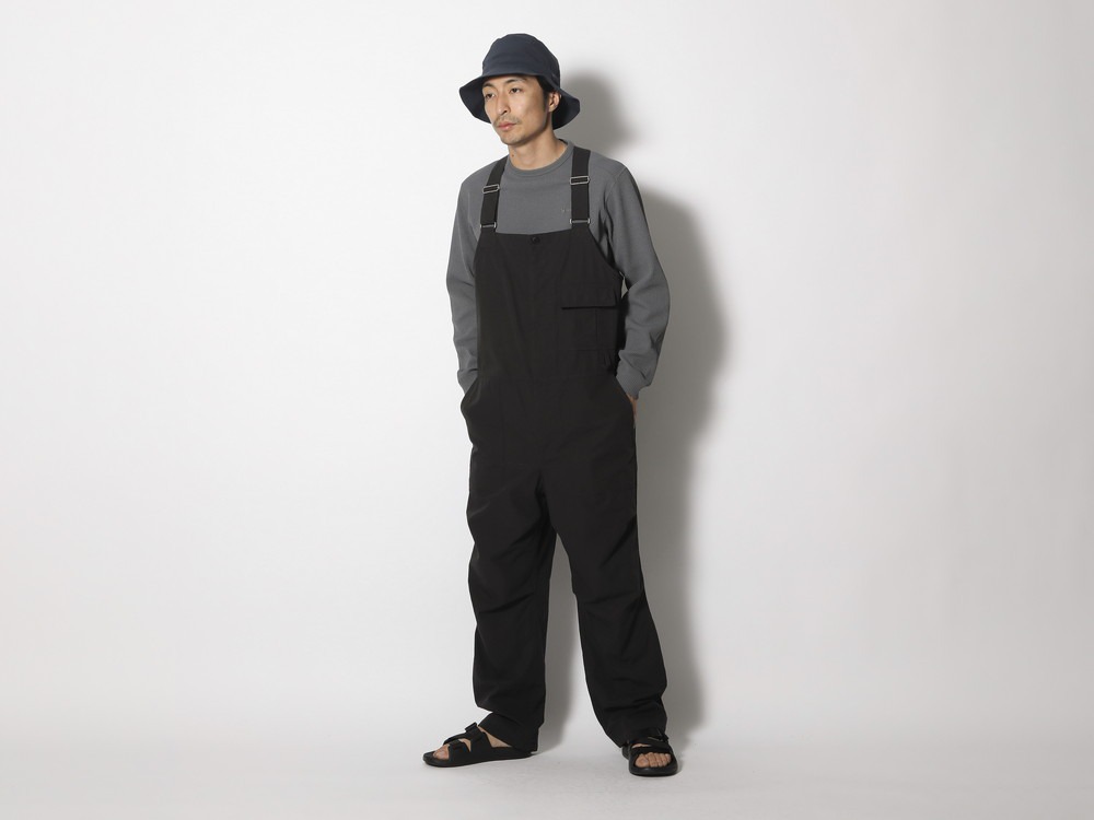 TAKIBI Light Ripstop Overalls S Lightgrey