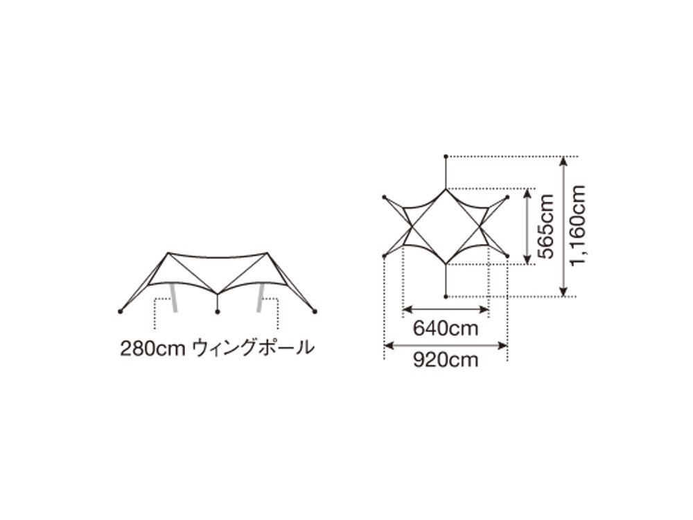 HDタープ シールド ヘキサエヴォ Pro.