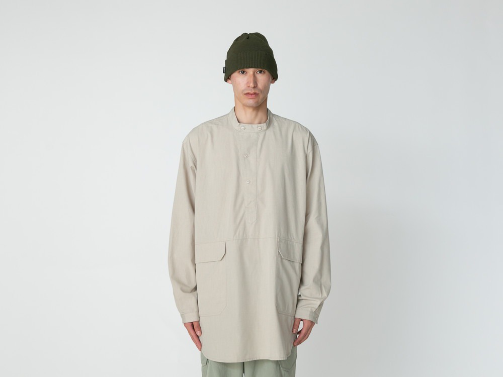 TAKIBI Light Ripstop Pullover S BLACK