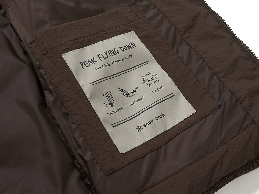 Land Women's Lightweight Down Vest M CHOCO BROWN