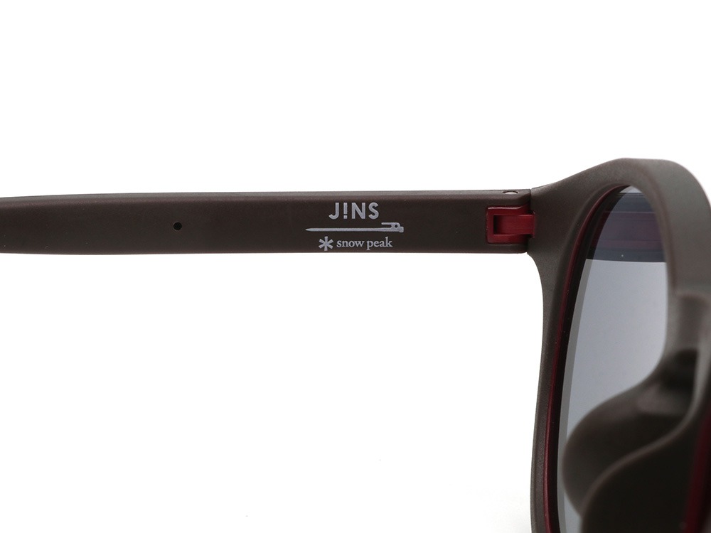 JINS × Snow Peak Rubber Sunglasses Matte Brown (Boston)