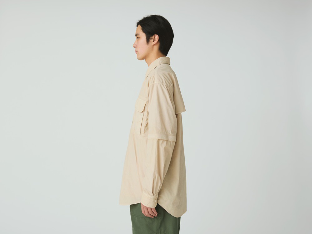 【先行予約商品】Garment Dyed Convertible Shirt M IVORY