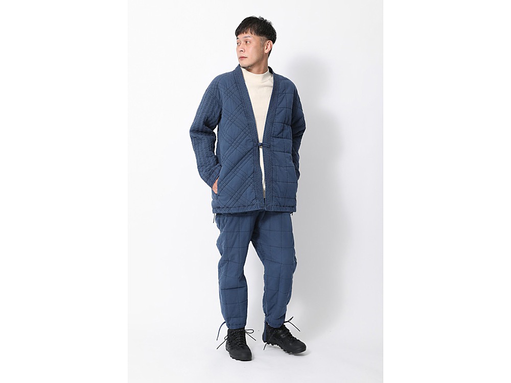 Patchwork Quilted NORAGI Jacket S Navy