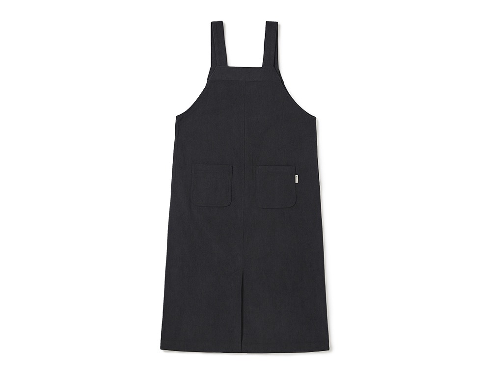 Corduroy Women's Overall Dress S DARK CHARCOAL
