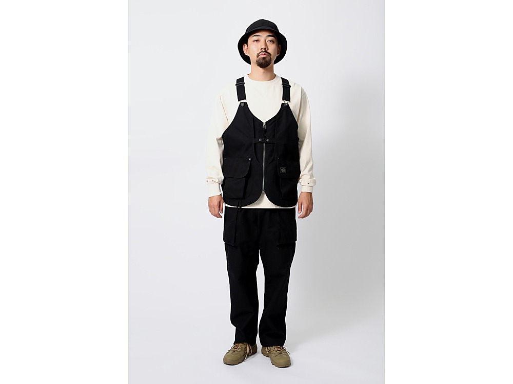 TAKIBI Canvas Vest M Olive