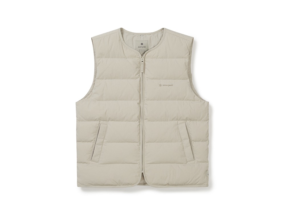Land Lightweight Down Vest L LIGHT BEIGE