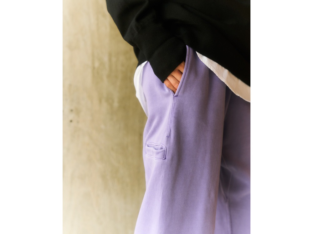Garment Dyed Pants S PURPLE