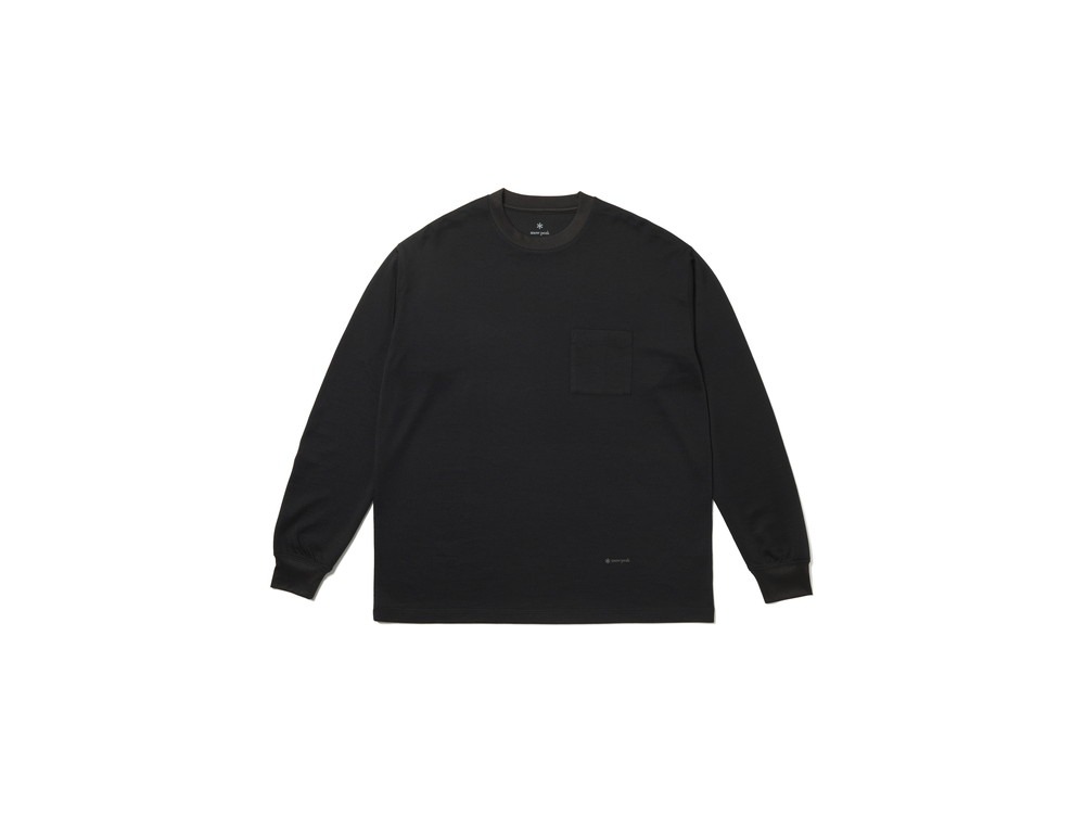 【先行予約商品】Hybrid Wool Mesh L/S T-Shirt S BLACK