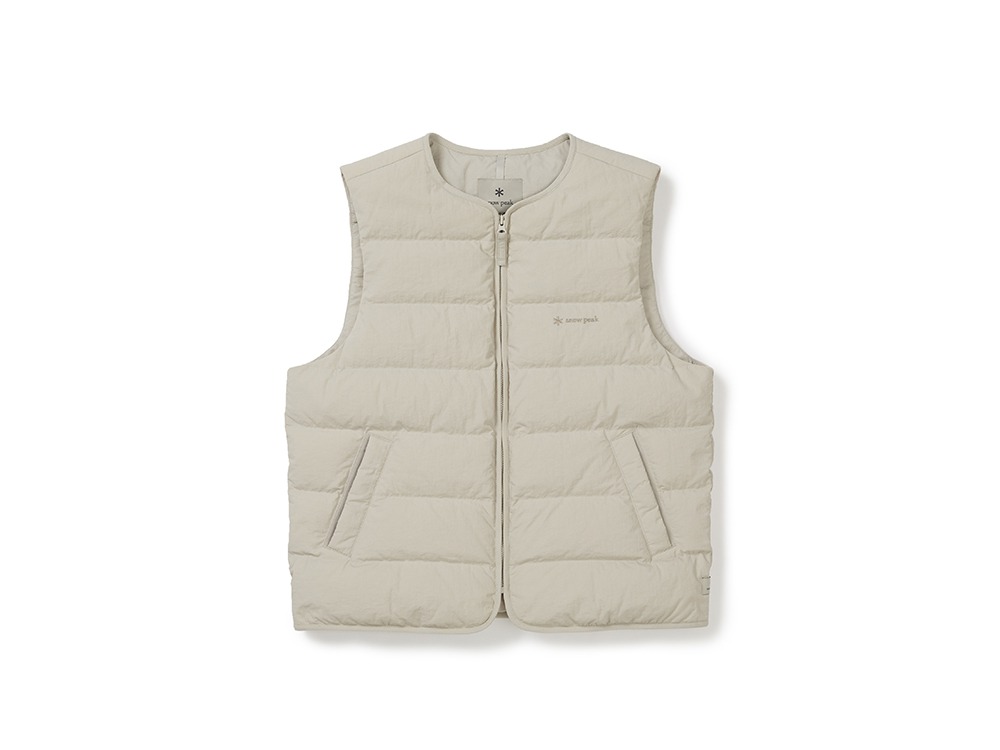 Land Women's Lightweight Down Vest M LIGHT BEIGE