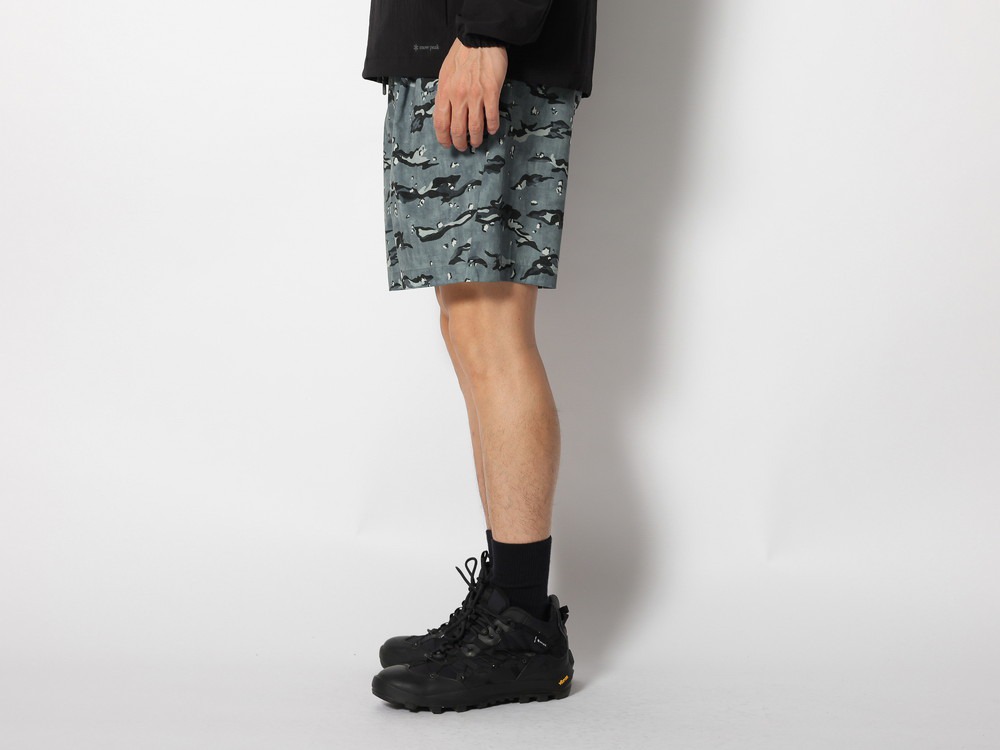 Printed Breathable Quick Dry Shorts S Khaki