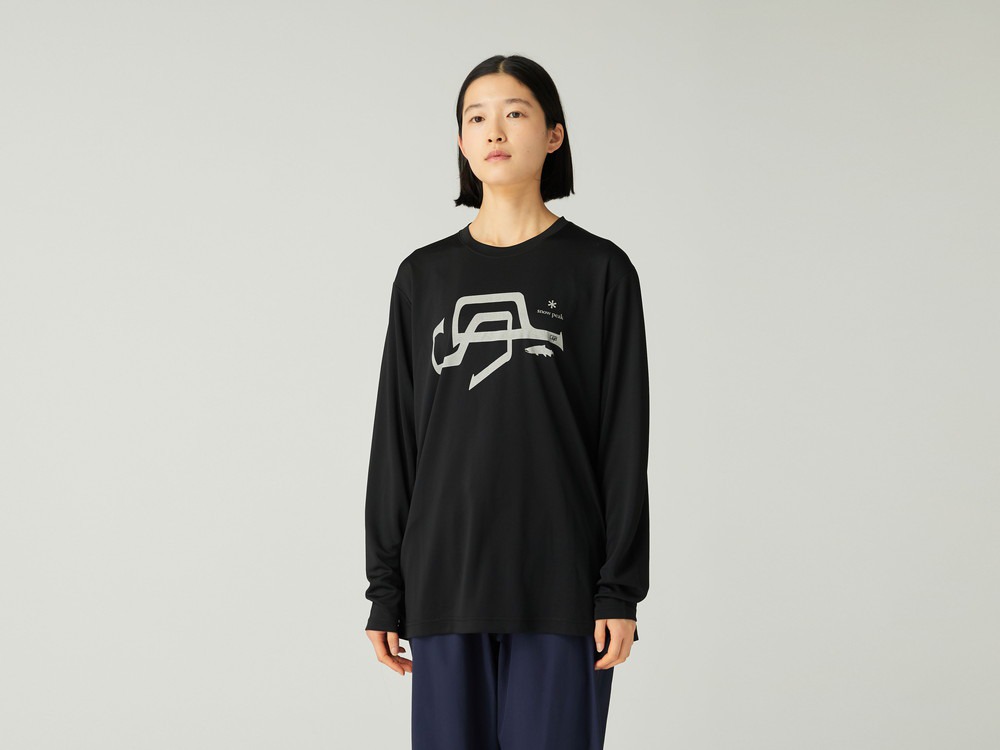 SP Logo Graphic Long Sleeve T-Shirt S GREIGE