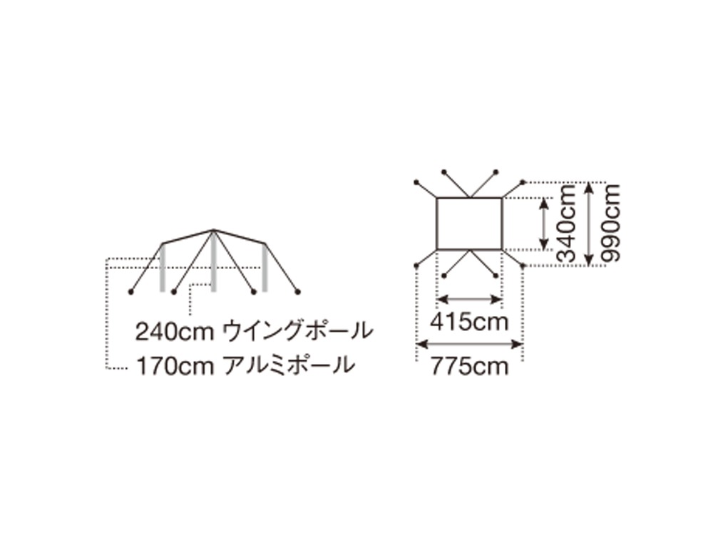 HDタープ “シールド”・レクタ(M)