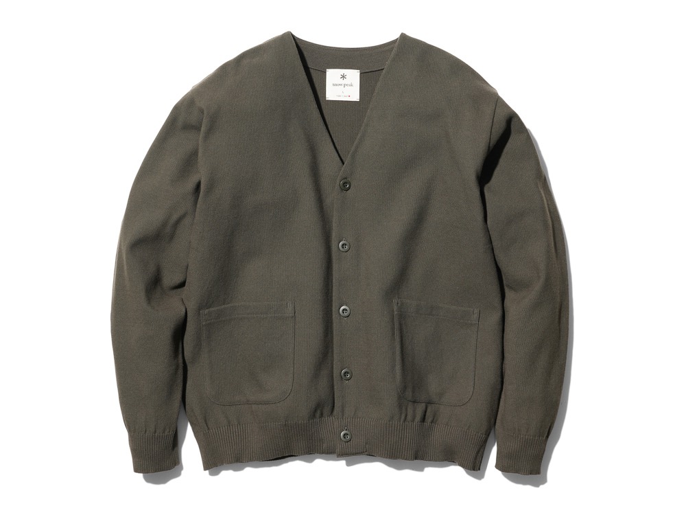 Co/Pe Knit Cardigan 1 Olive