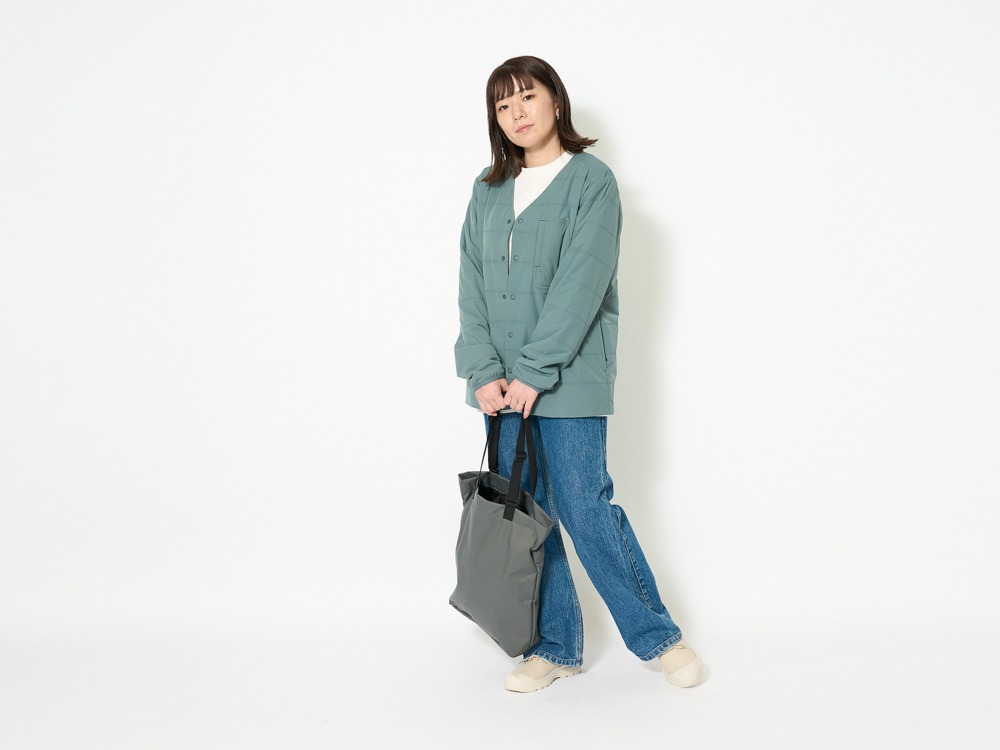 Flexible Insulated Cardigan 1 Brown