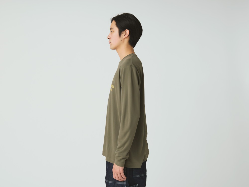 SP Logo Graphic Long Sleeve T-Shirt S GREIGE