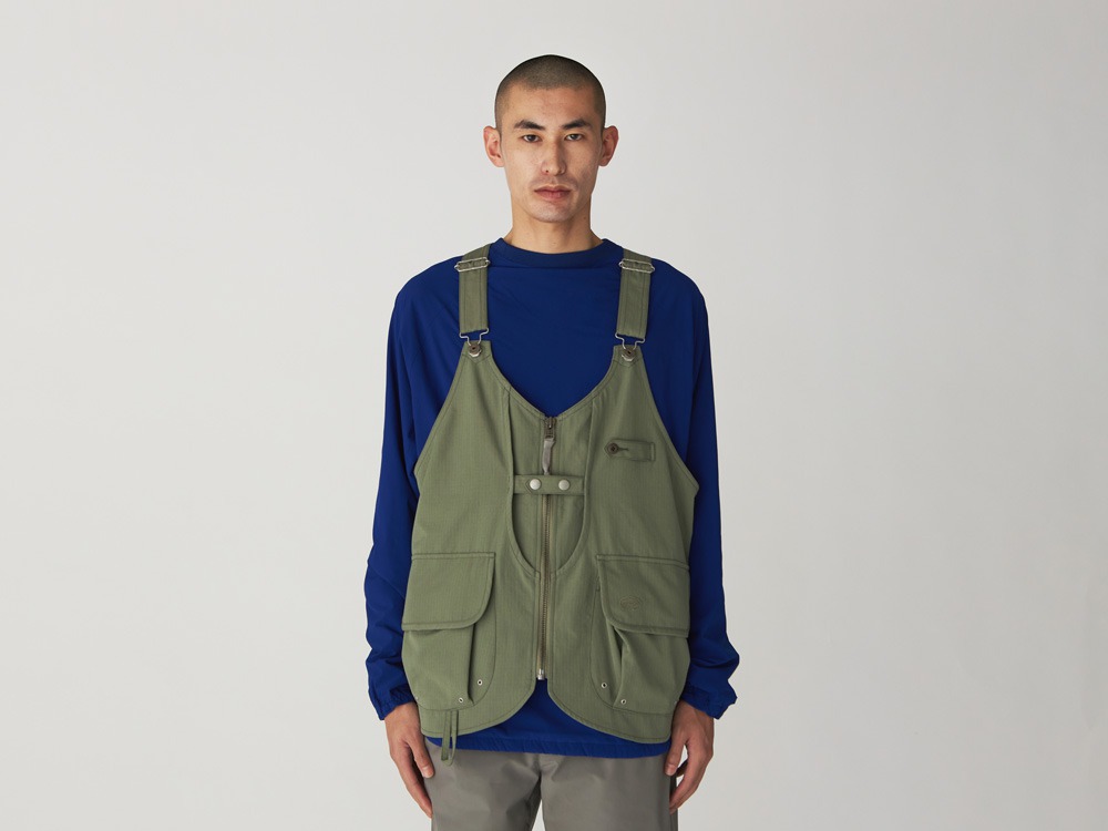 TAKIBI Ripstop Vest M Greykhaki