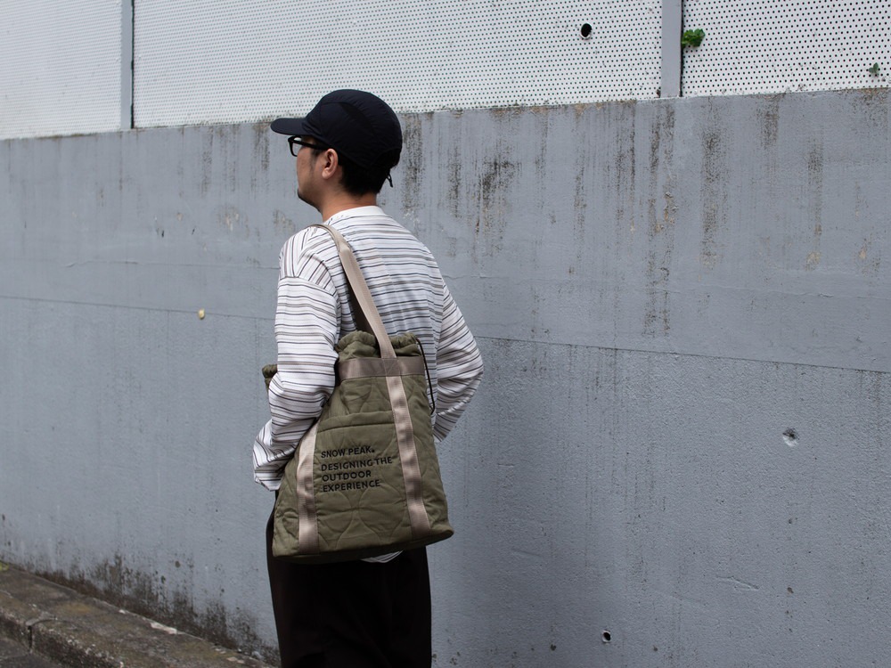 Quilted Ripstop Tote One BLACK