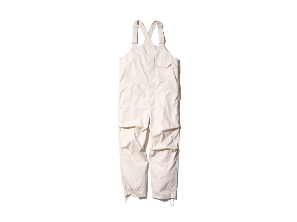 TAKIBI Light Ripstop Overalls 1 Ecru