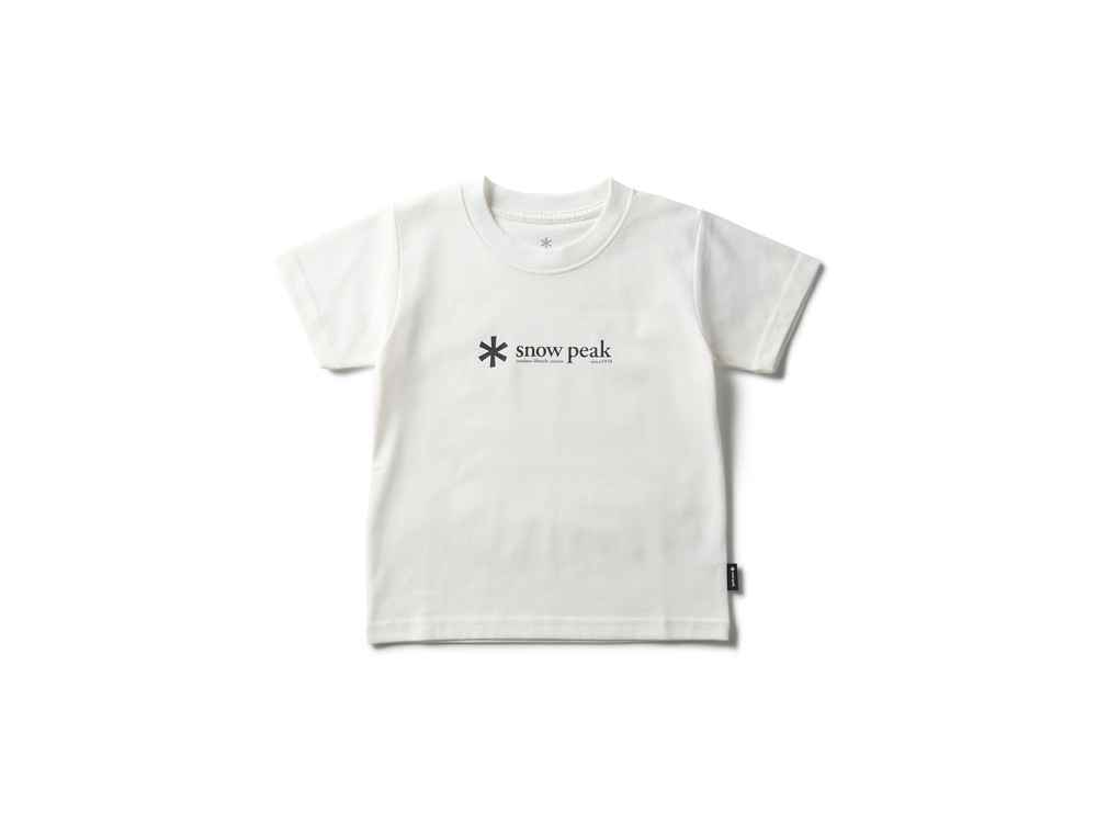 Snow Peak Logo T-Shirt Kids 95 OFF WHITE(TS-25AK00121002
