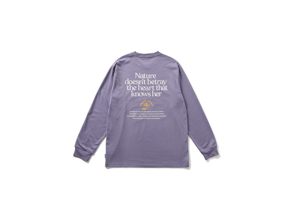 Living With Nature L/S T-Shirt M PURPLE