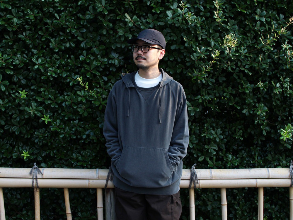 Garment Dyed Hoodie S DARK GREEN