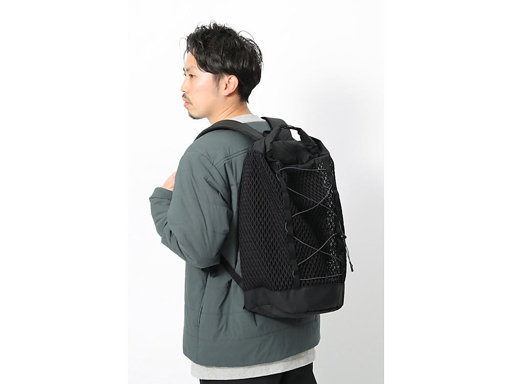 Double Face Mesh Back Pack One Black