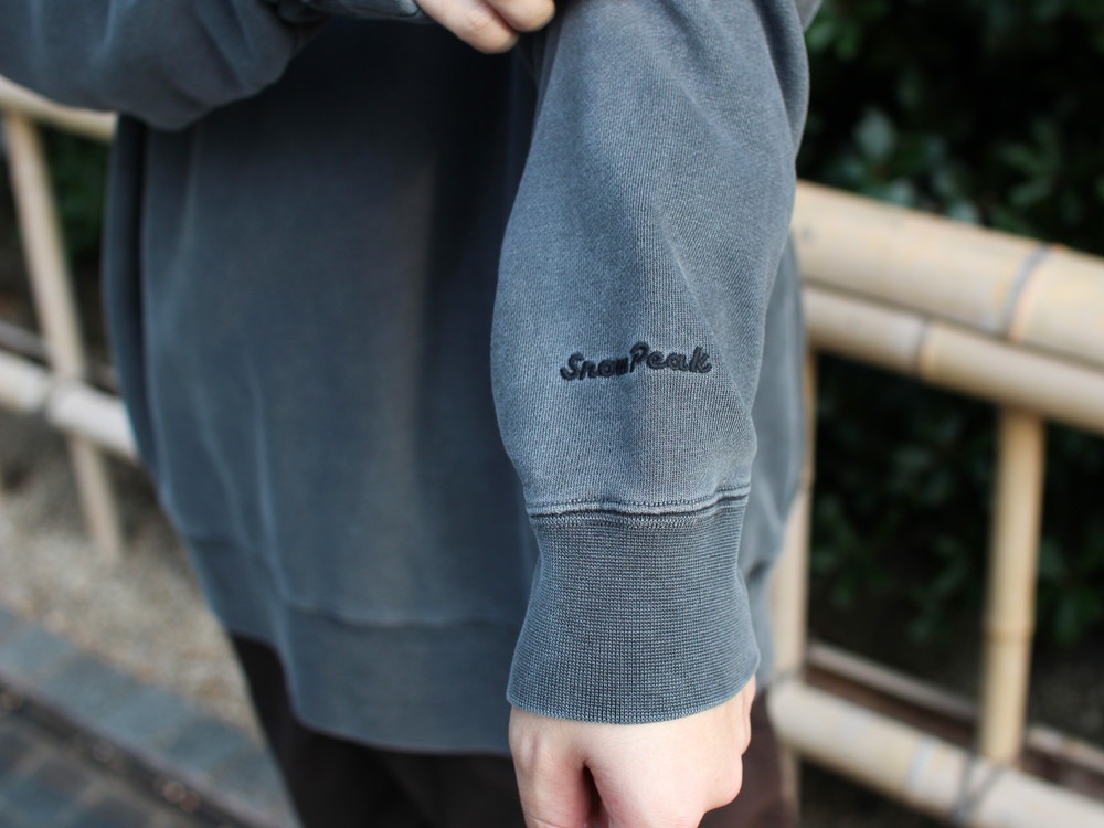 Garment Dyed Pullover S CHARCOAL