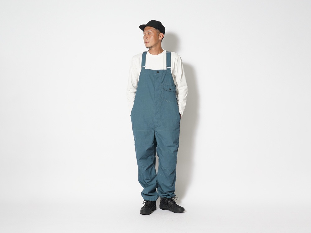 TAKIBI Light Ripstop Overalls L Black