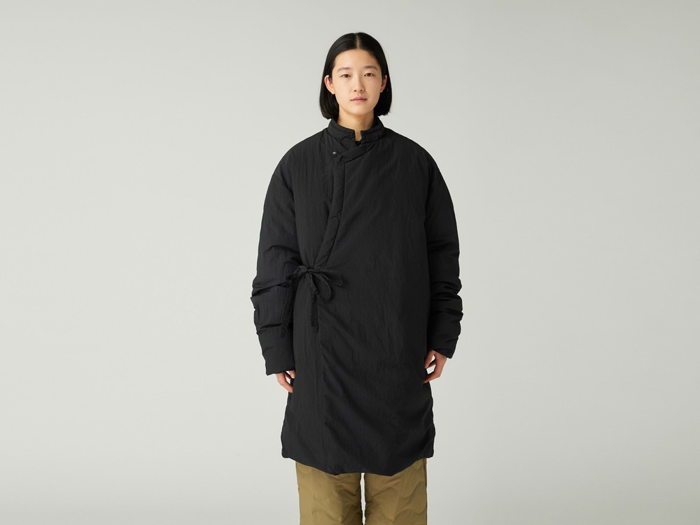 Garment Dyed Down Coat M BLACK