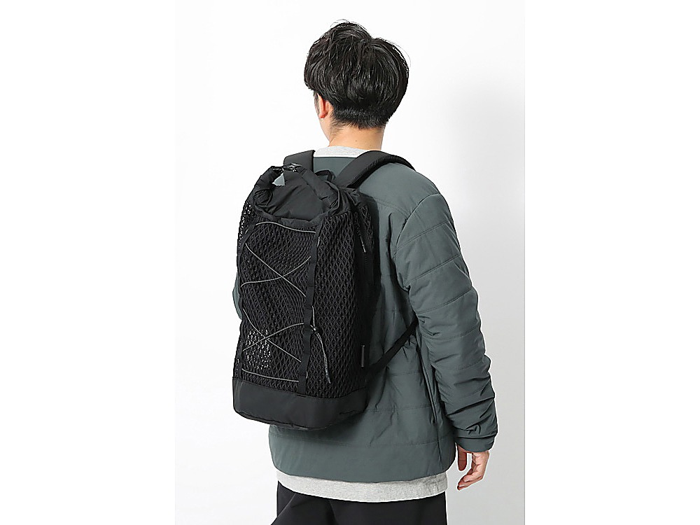 Double Face Mesh Back Pack One Black