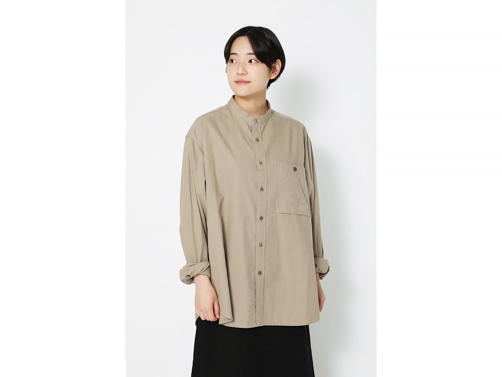 OG Cotton Poplin Stand-Collar Sh XL BG