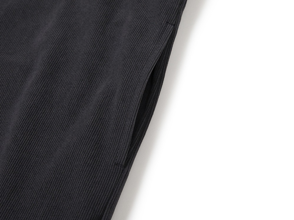 Corduroy Women's Overall Dress S DARK CHARCOAL