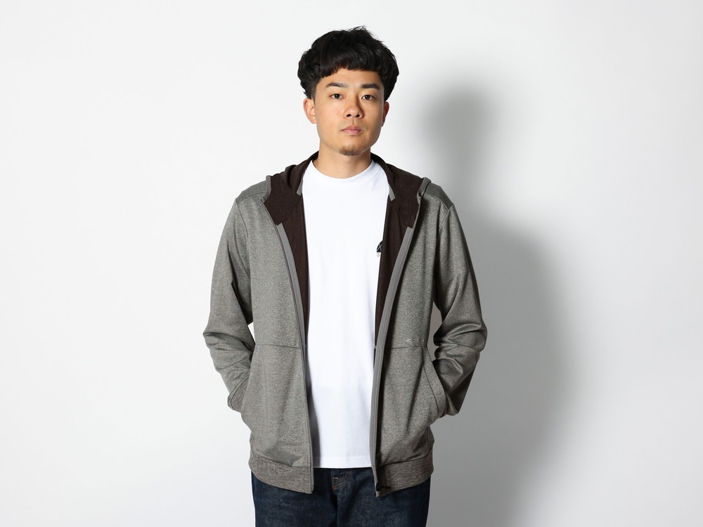 【期間限定価格 5月6日まで】Quick Dry Zip Up Sweatshirt Parka M Black