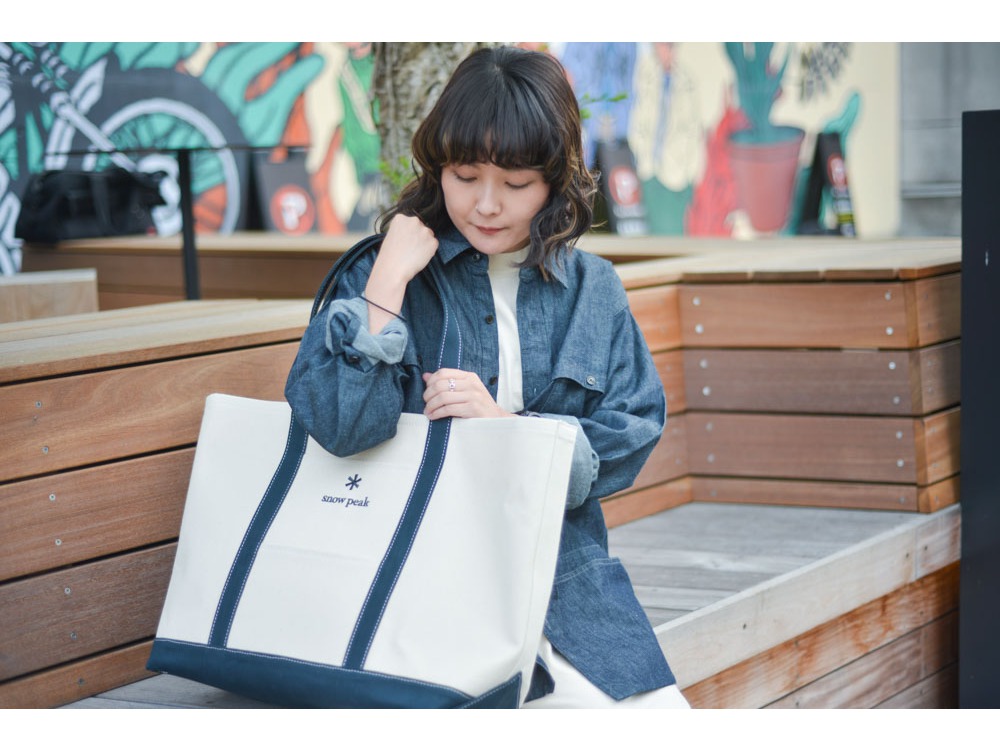 【オンライン限定】NOASOBI Canvas Tote Bag L One Navy