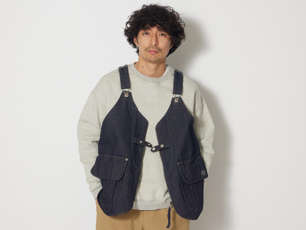 TAKIBI Denim Vest M BlackJKAUBK   TAKIBI シリーズの通販